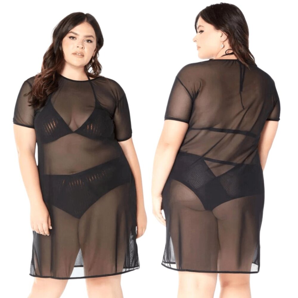 Glitter - Plus Size Make Ur Move Dress - Black (NWT)